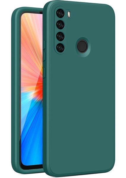 Xiaomi Redmi Note 8 Kılıf Kadife Lansman Soft Yumuşak Liquid Silikon Kamera Korumalı Mara