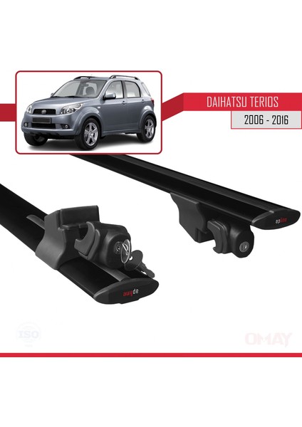 Daihatsu Terios 2006-2016 Arası ile Uyumlu Hook Model Ara Atkı Tavan Barı Siyah 2 Adet indirimleri