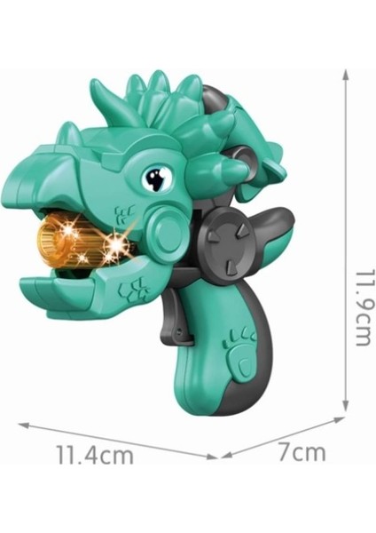 Projeksiyonlu Dinozor Tabanca 4 Renk Sesli Işıklı