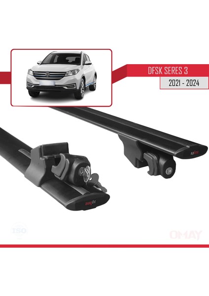 Dfsk Seres 3 2021 ve Sonrası ile Uyumlu Hook Model Ara Atkı Tavan Barı Siyah 2 Adet indirimleri