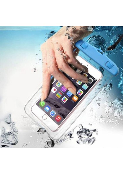 Waterproof Universal Su Gecirmez Su Alti Dokunmatik Telefon Kilifi, Boyun Askili, Deniz, Havuz Icin Kilif