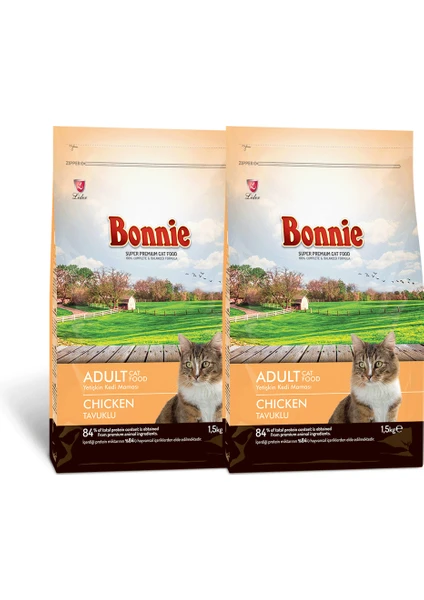 Tavuklu Yetişkin Kedi Maması 1,5 kg x 2