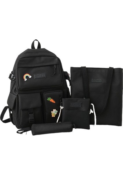 Schoolbag Kadın Ortaokul Öğrencisi Kore Versiyonu Sevimli Ilkokul Kız Sırt Çantası Lise Öğrencisi Büyük Kapasiteli Kampüs Yumuşak Kız Sırt Çantası (Yurt Dışından)