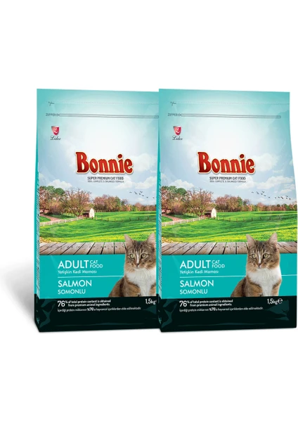 Somonlu Kedi Maması 1,5 kg x 2