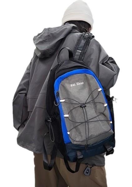 Açık Hava Su Geçirmez Sırt Çantası, Şık ve Rahat Büyük Kapasiteli Lise Öğrenci Çantası (Yurt Dışından)