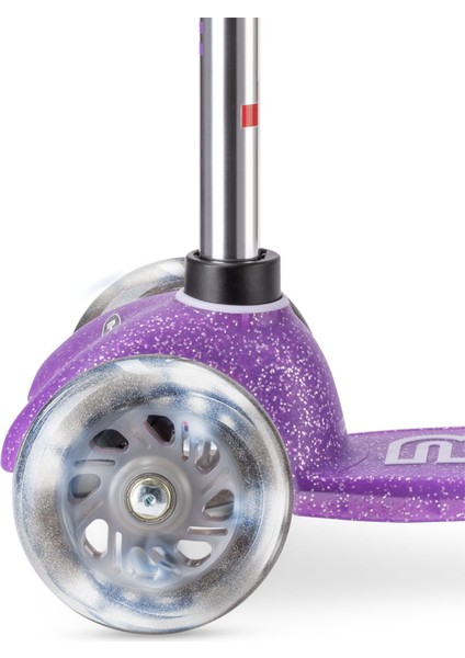 Mini Micro 3 Tekerlekli Scooter Deluxe Fairy Glitter LED Purple