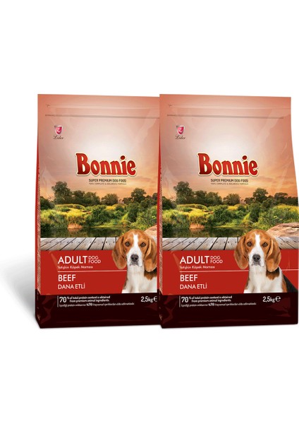 Biftekli Yetişkin Köpek Maması 2,5 kg x 2