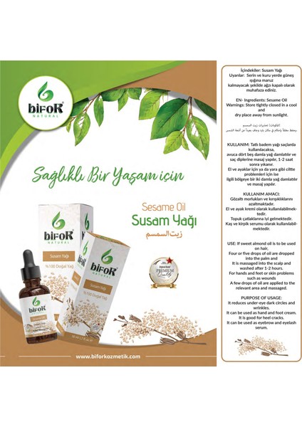 Bifor Susam Yağı 50 ml