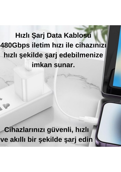 Süper Hızlı 25CM 20W Type-C To iPhone Lightning Şarj Data Kablosu, Telefon/powerbank Şarj Kablosu