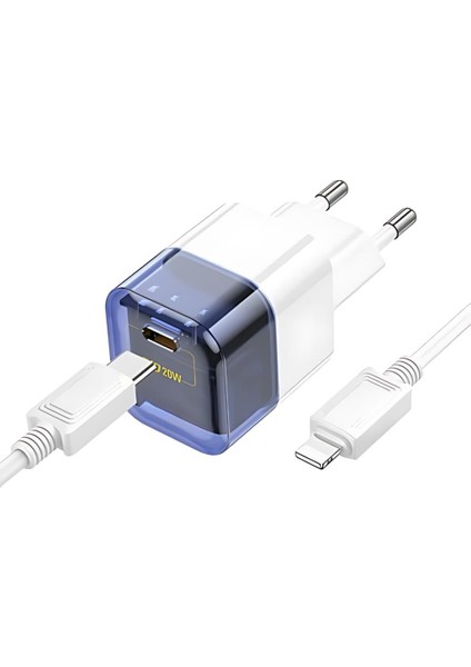 Şarj Akım Koruma QC3.0+PD20W Şarj Başlığı ve Iphone Kablo Iphone 11 12 13 14 Pro Max Şarj