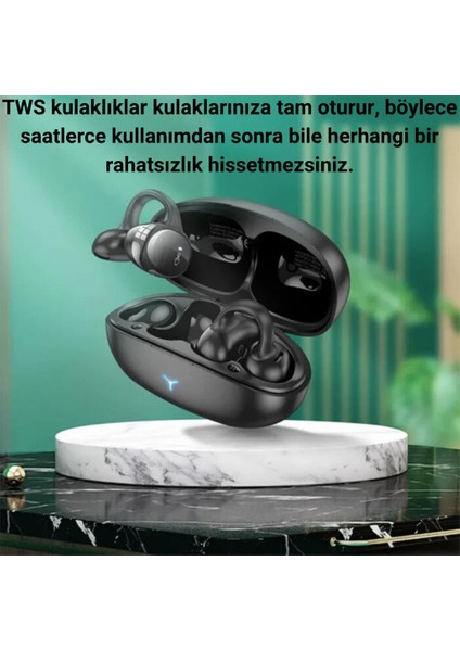 Yeni Nesil Klipsli Bluetooth Vers.5.3 Kulakiçi Bluetooth Kulaklık Stereo Kulakiçi Kulaklık