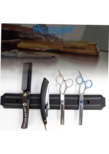 Mıknatıslı Bıçak Askısı 50CM Güçlü Bıçak Tutucu Bıçak Mutfak Organizer Bıçaklık AL4356 Siyah