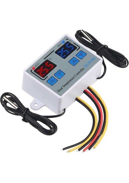 XK-W1088 Ikili Dijital Sıcaklık Kontrollü Anahtar - 24V/DC 240W