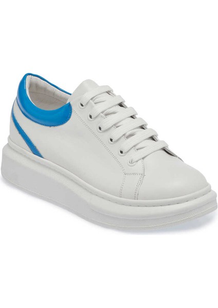 Beyaz Hakiki Deri Kadın Sneaker - K24I1AY67326-A26