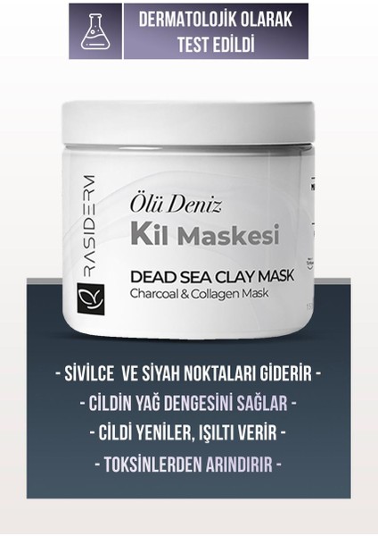 Rasiderm Collagen Ölüdeniz Kil Maskesi Leke Akne Ve Siyah Nokta Giderici 150 gr