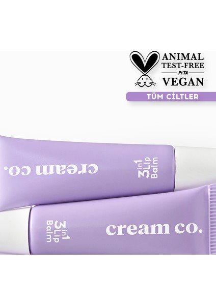 Cream Co. Onarıcı Besleyici Dudak Bakım Parlatıcı Nemlendirici Bej Renkli Kurabiye Aromalı 3in1 Lip Balm 403