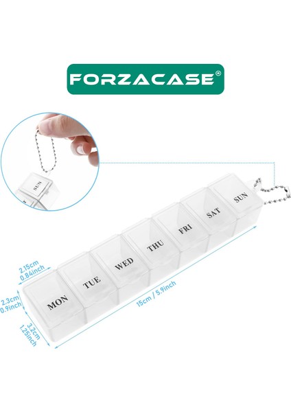 Haftalık Günlük Ilaç Saklama Kutusu 7 Günlük Ilaç Saklama Kabı - FC533