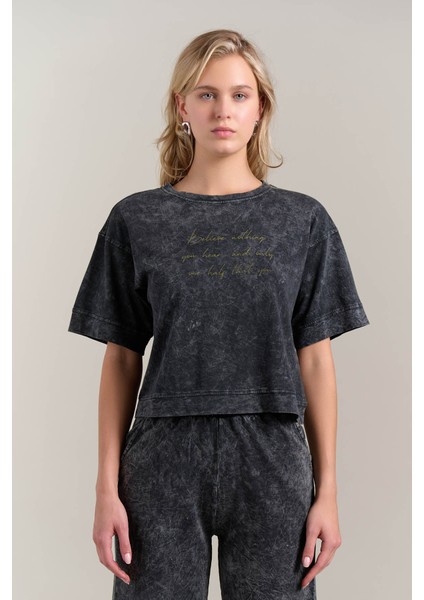 Kadın T-Shirt Yıkamalı209