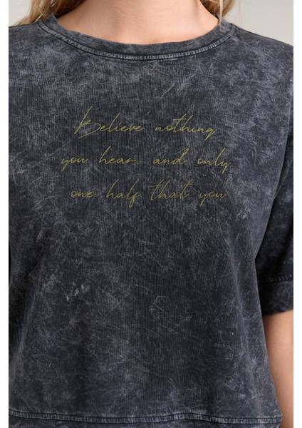 Kadın T-Shirt Yıkamalı209