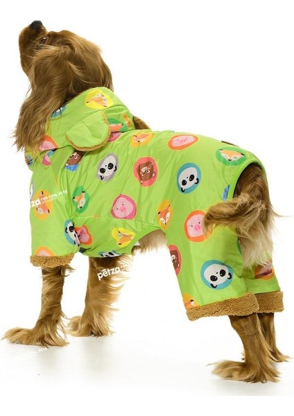 Küçük ve Orta Irk Köpek Paçalı Mont Karita Yeşil modelleri