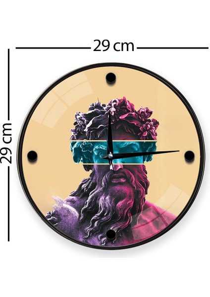 Heykel Duvar Saati - 29 cm