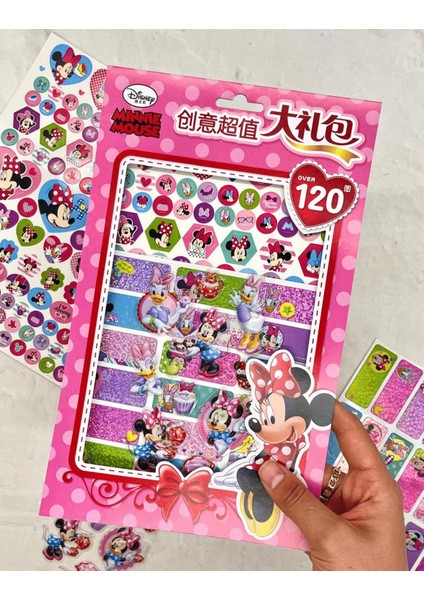 Mickey Mause 130 Adet Sticker Seti / Su Geçirmez / Etiket / Kabartmalı / Bullet Journal