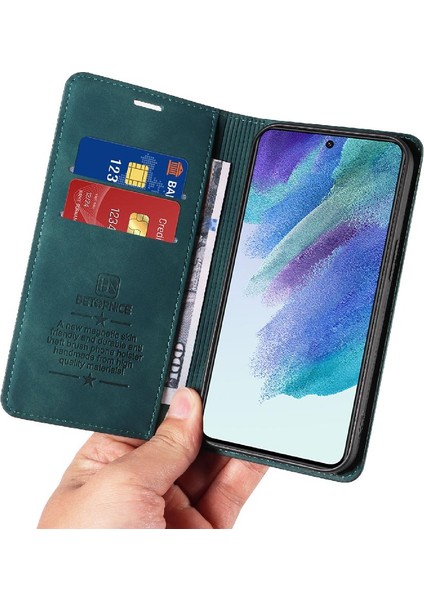 Samsung Galaxy S21 Artı 5g Için Kılıf Folio Cüzdan Manyetik Pu Deri (Yurt Dışından)