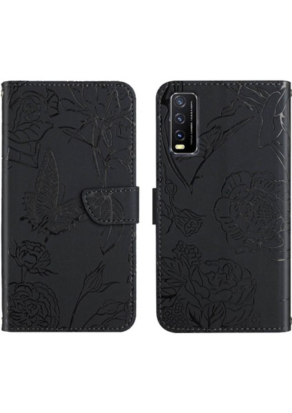 Vivo Y20/YVIVO Darbeye Dayanıklı Deri Kılıf Pu Deri Kapak Çevirin ve (Yurt Dışından)