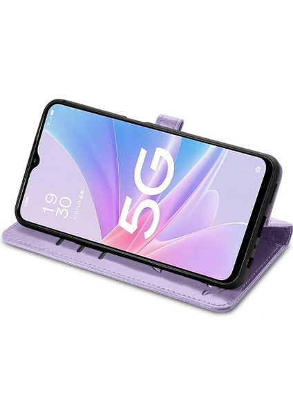 Oppo A78 Için Kılıf Deri Kılıf Karikatür Hayvanlar Darbeye Kısa Kayış (Yurt Dışından) modelleri