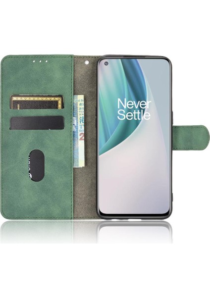 Oneplus Nord N10 Koruyucu Kapak Kartı Ekleme Deri Folyo Için Kılıf (Yurt Dışından)