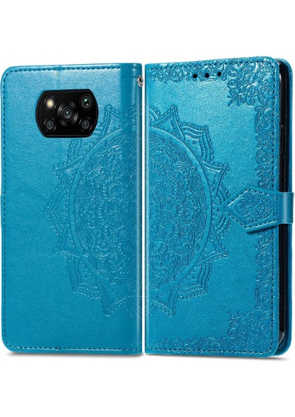 Xiaomi Poco X3 Pro Flip Kapak Için Kılıf Darbeye Basit Iş Deri (Yurt Dışından)