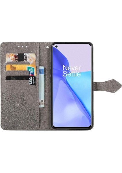 Oneplus 9 Için Kılıf Zarif Desen Deri Kılıf Basit Iş Çevirme (Yurt Dışından) modelleri