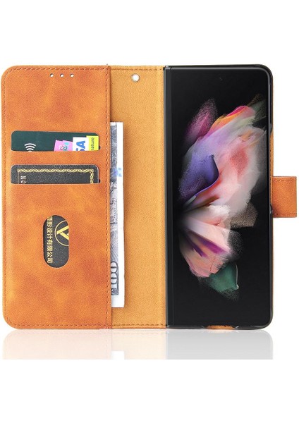 Samsung Galaxy Z Case 4 Koruyucu Kapak Kart Ekleme Deri (Yurt Dışından) fırsatları