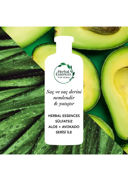 Herbal Essences Aloe ve Avokado Şampuan 380 ml Şampuan