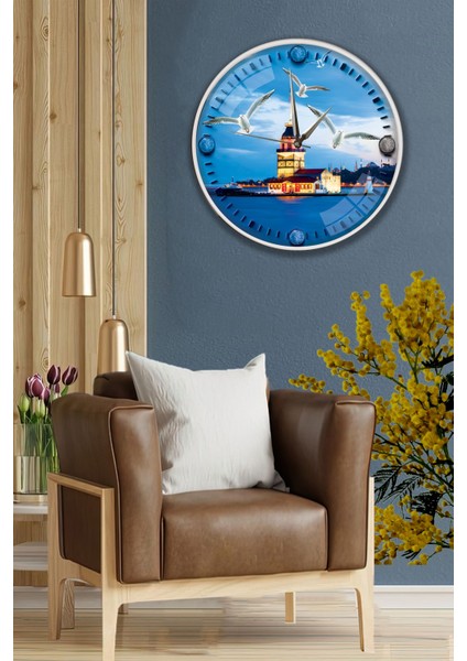 Kız Kulesi Duvar Saati - 29 cm fiyatları