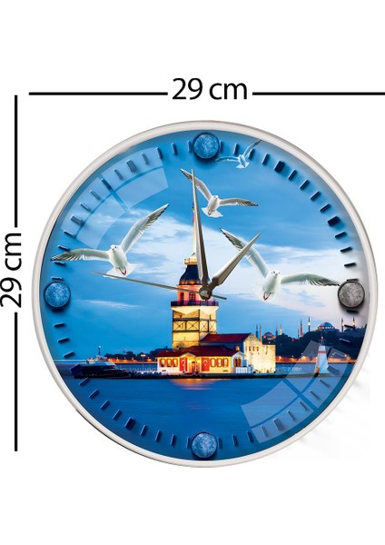 Kız Kulesi Duvar Saati - 29 cm modelleri