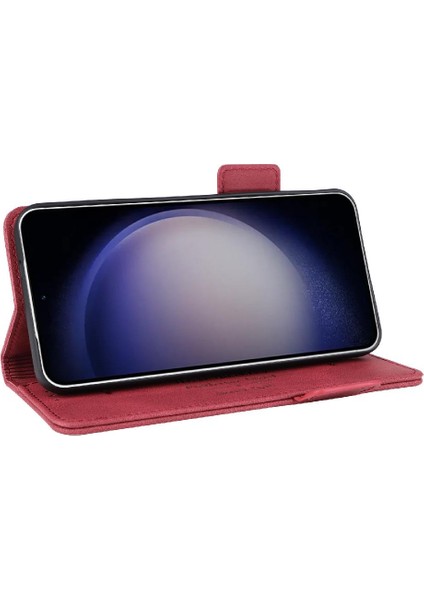 Samsung Galaxy S24/S24 Artı Kart Tutucu Kickstand Deri ile (Yurt Dışından)