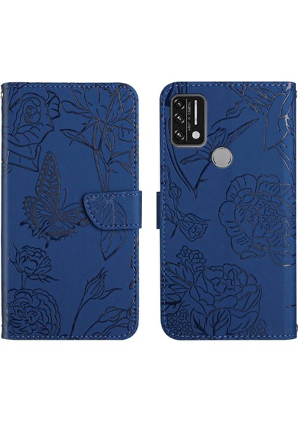 Umidigi A7 Pu Deri Kapak Kapak Çiçekler ve Kelebekler Için Kılıf (Yurt Dışından)