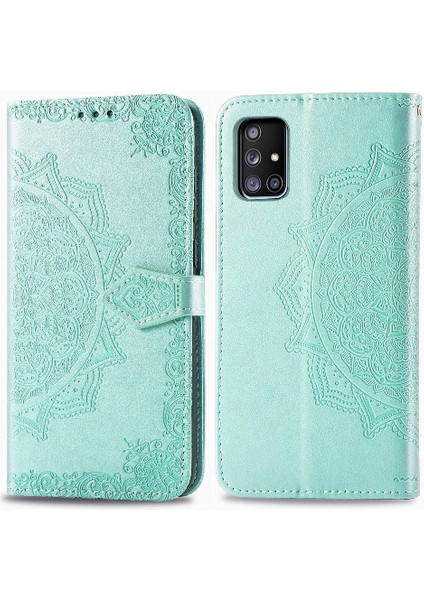 Samsung A71 5g Basit Iş Deri Kılıf Darbeye Çevir (Yurt Dışından)