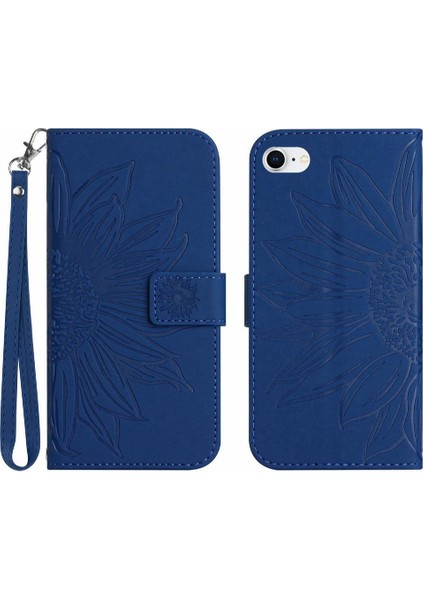 Kart Yuvaları Tutucu ile iphone 7/8 Için Kılıf Flip Cüzdan Telefon Kılıfı Kısa Pu (Yurt Dışından)