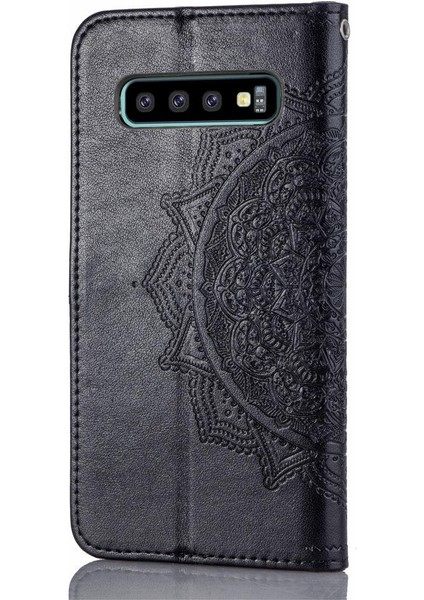 Samsung S10 Artı Flip Kapak Darbeye Deri Kılıf Için Basit (Yurt Dışından)