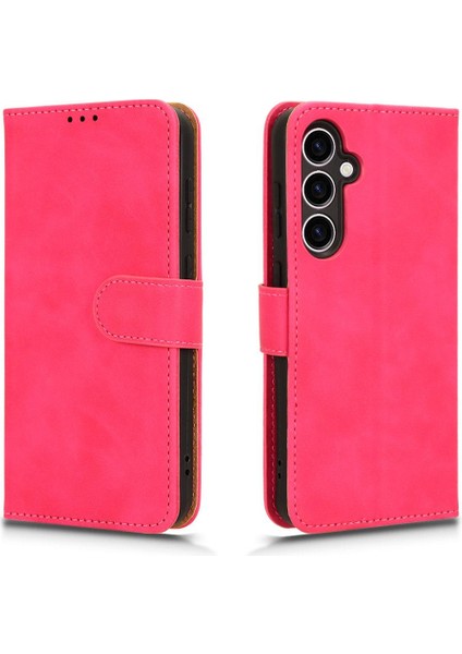 Samsung Galaxy S23 Fe 5g Için Kılıf Deri Folio Flip Case Koruyucu (Yurt Dışından)