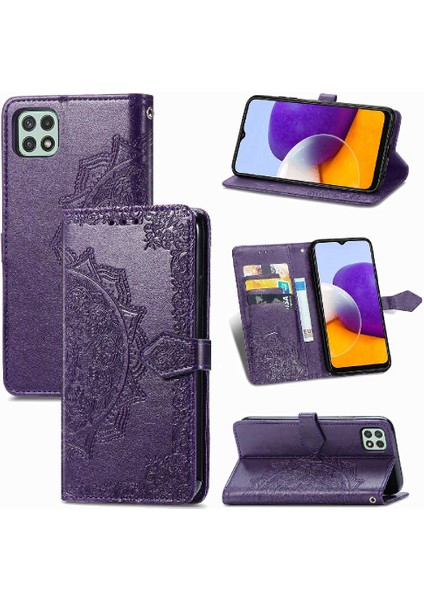 Samsung A22 5g Darbeye Dayanıklı Basit Iş Zarif Desen Kılıf (Yurt Dışından)