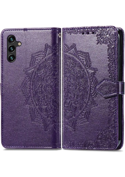 Samsung A24 4g Deri Kılıf Basit Iş Zarif Desen (Yurt Dışından)