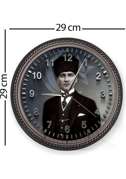 Atatürk Duvar Saati - 29 cm modelleri