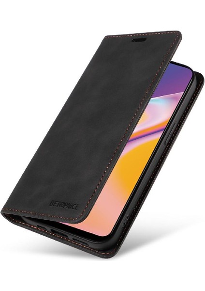 Mellow Mall Oppo A94 4g Için Kılıf Folio Cüzdan Manyetik Pu Deri Koruyucu (Yurt Dışından)