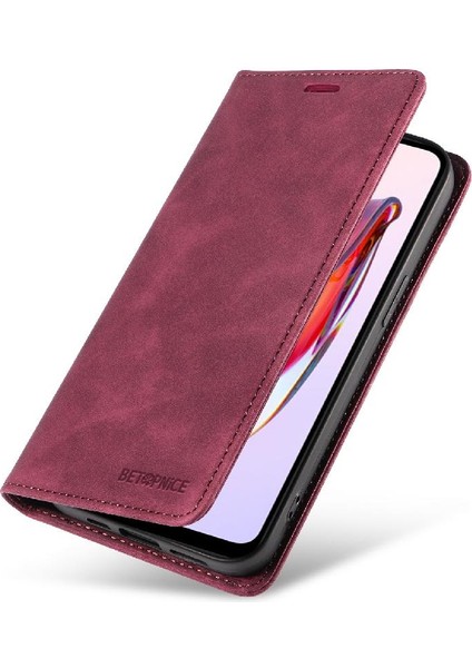 Xiaomi Redmi 12C Folio Cüzdan Koruyucu Manyetik Pu Deri Kılıf (Yurt Dışından)