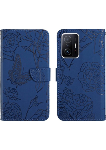 Xiaomi 11T/11T Pro Anti-Damla Koruma Çiçekler ve Kelebekler (Yurt Dışından)