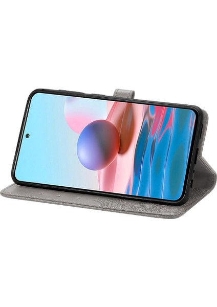 Redmi Not 10 Için Kılıf 4g Deri Kılıf Kapak Çevirin Basit Iş Desen (Yurt Dışından) modelleri