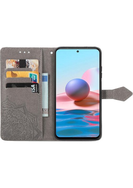 Redmi Not 10 Için Kılıf 4g Deri Kılıf Kapak Çevirin Basit Iş Desen (Yurt Dışından) fırsatları